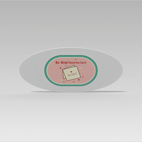 Thank You Discount Oval Card