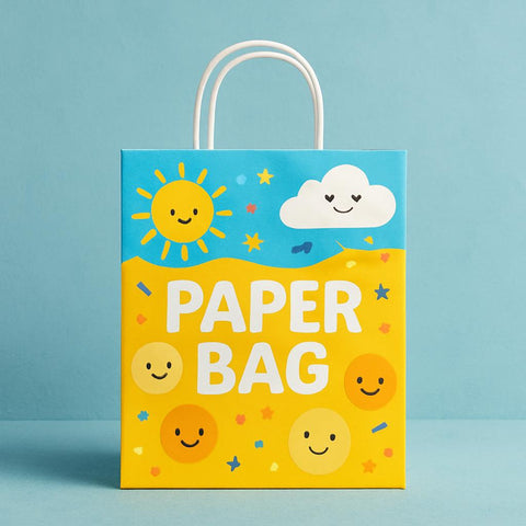 Non Laminated Bags with paper handle