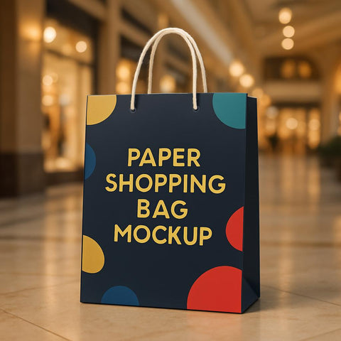 Laminated shopping bags with Thread Handle