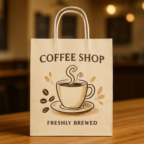 Non Laminated Bags with paper handle