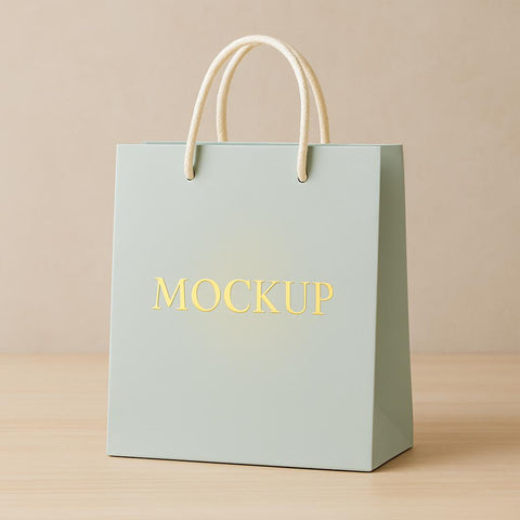 Laminated shopping bags with Thread Handle